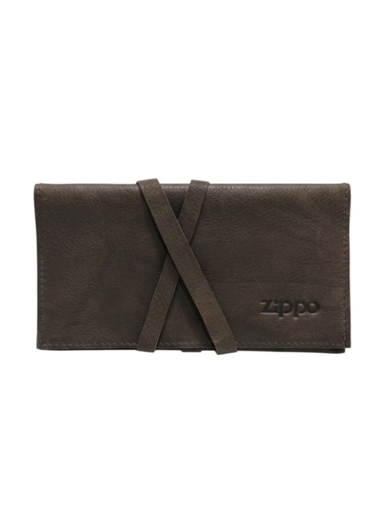 Zippo Drehertasche Leder mit Lederband Mocca 16cm mit Papierfach