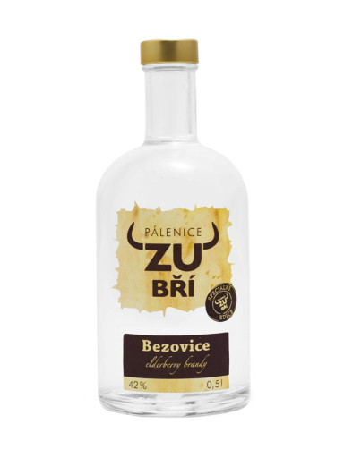 Zubří Holunderschnaps 42% 0,5 l
