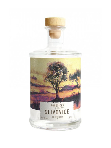 Poněšická Pflaumen-Weinbrand 50% 0,5 l