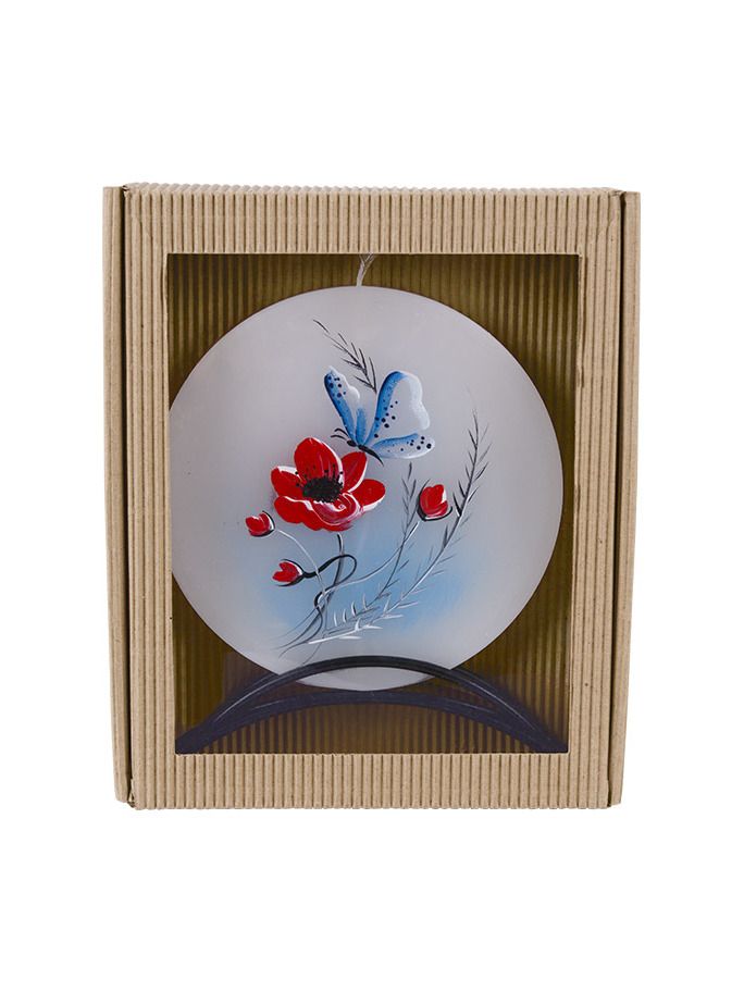 BELLECANDLES Mohnblume Schmetterling