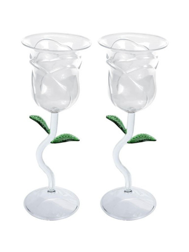 MIKAMAX Rose Wine Glass Set
