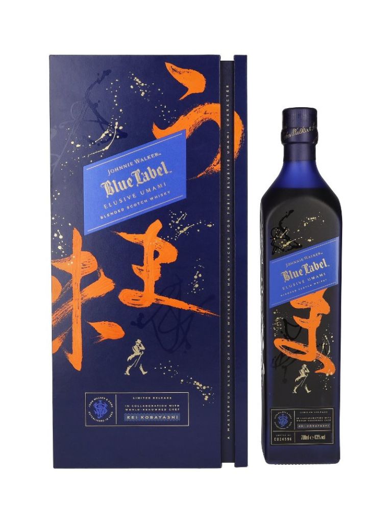 Johnnie Walker Blue Label ELUSIVE UMAMI Blended Scotch Whisky Limited Release 43% 0,7 l Geschenkbox
