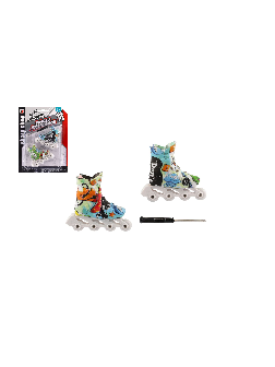 Finger Skates Kunststoff 6cm mit Schraubendreher Mix Farben