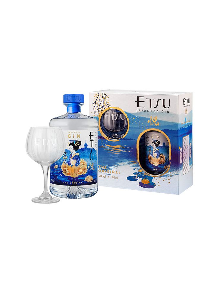 Etsu Japanese Gin 43% 0,7 l  + Glas