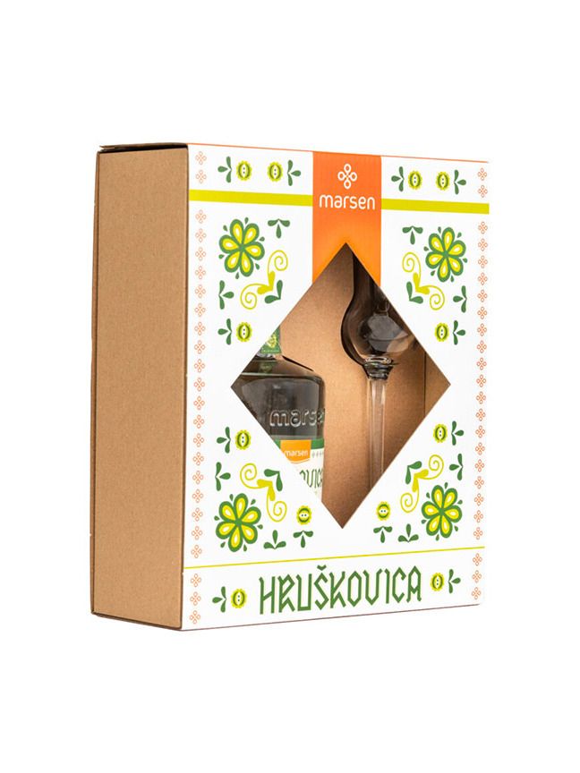 Marsen Birnenbrand Traditional 0,5l 42% + Glas