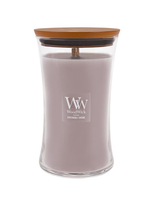 WoodWick Patchouli Creme glass large