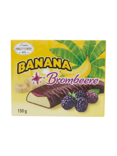 HAUSWIRTH Schoko-Bananen mit Brombeer-Füllung 150g