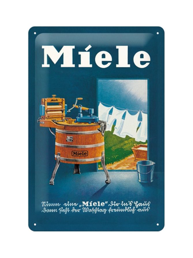 Blechschild 20x30cm Miele