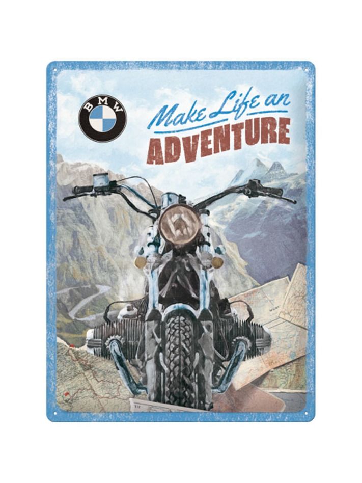 Blechschild 30x40 BMW Make Life an Adventure 