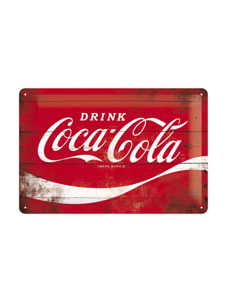 Blechschild 20x30 Coca-Cola classic logoi
