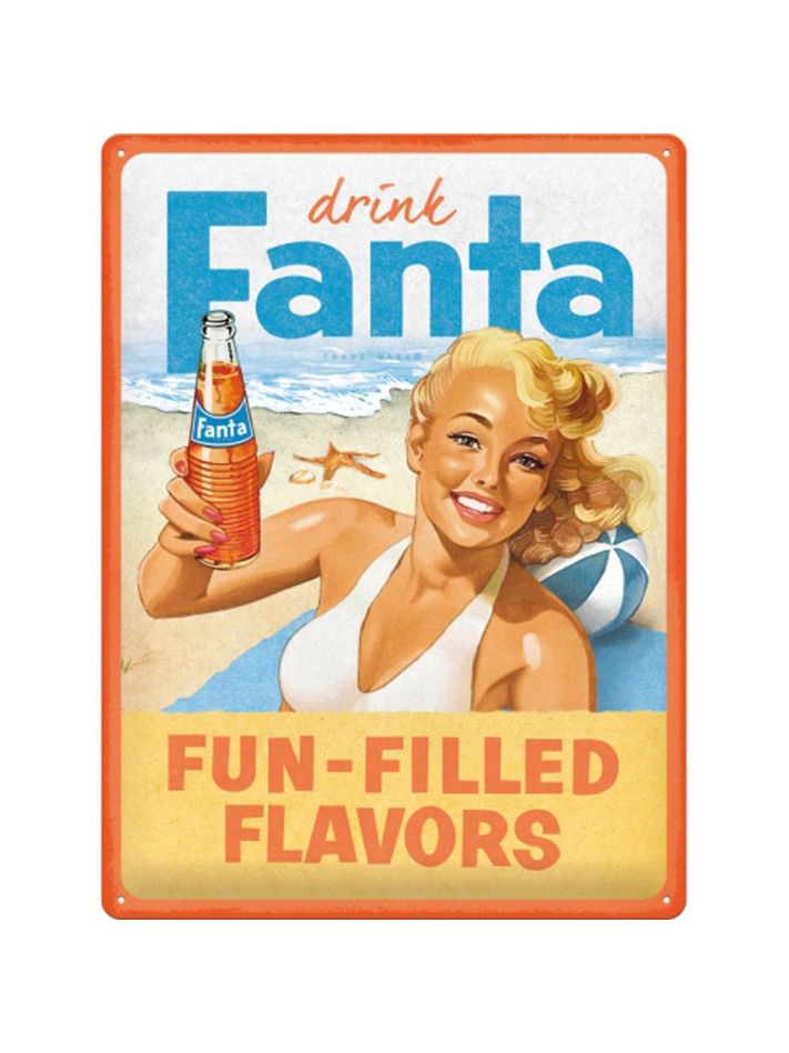 Blechschild 30x40 Fanta