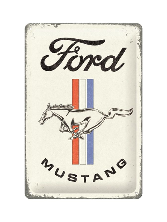 Blechschild 20x30 Ford Mustang (Horse & Stripes)