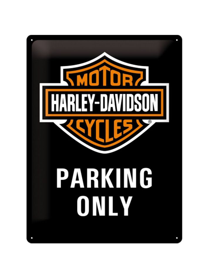 Blechschild 30x40 Harley-Davidson Parking Only 