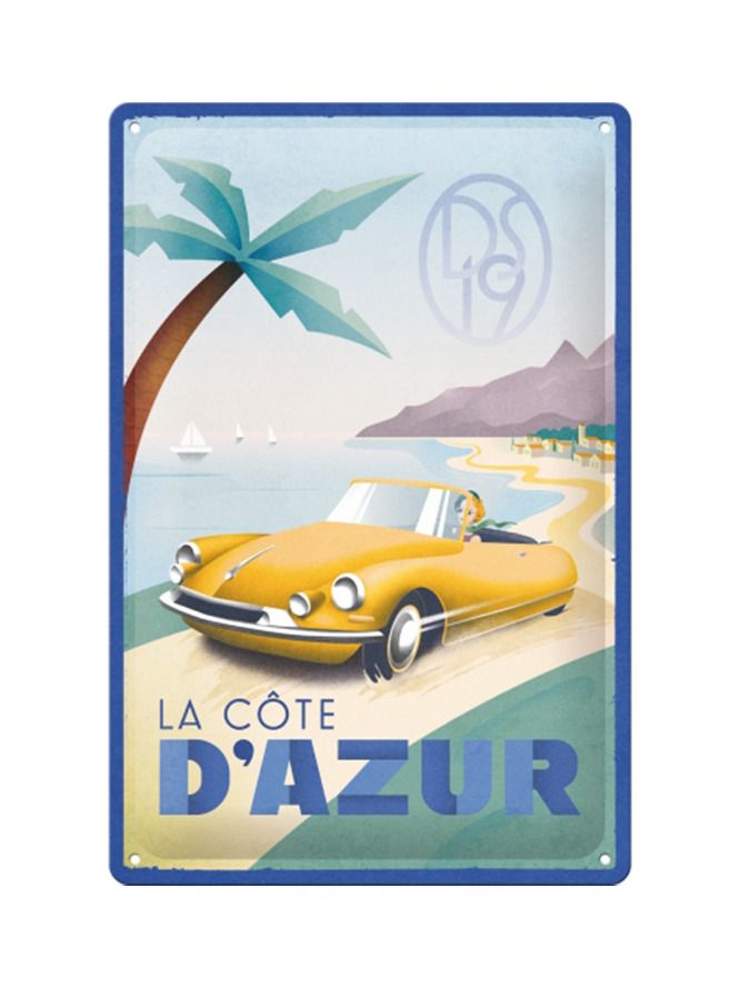 Blechschild 20x30 La Cote D'Azur