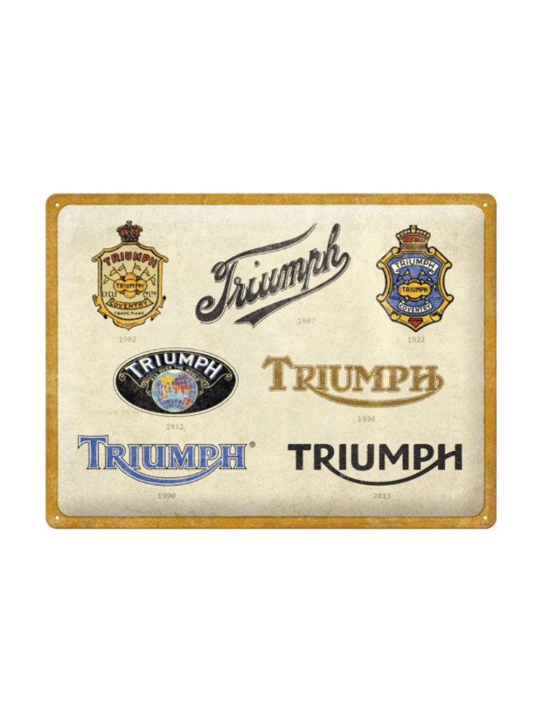 Blechschild 40x30 cm Triumph Logo Evolution 