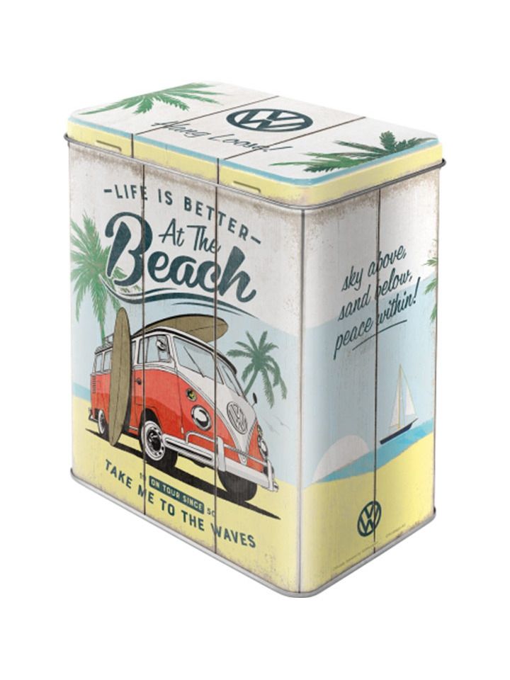 Blechdose L VW Bulli (Beach)