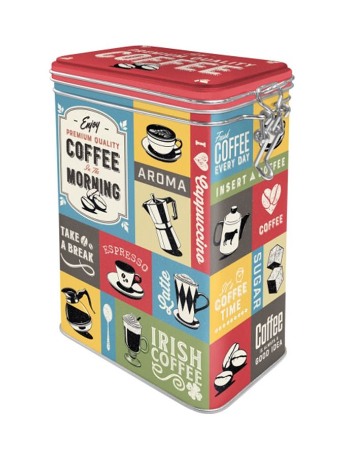 Blechdose mit Klip Coffee of the Morning
