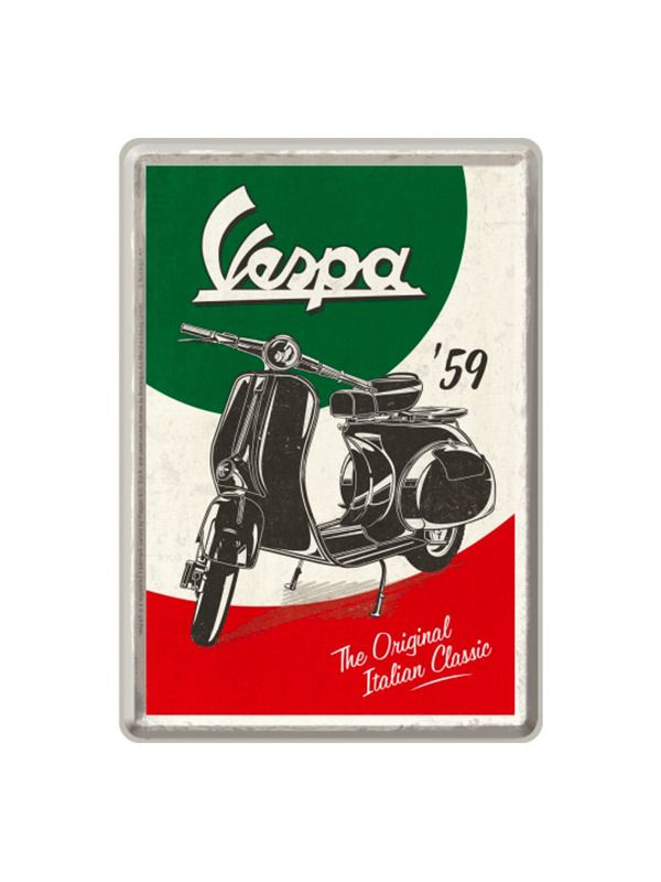 Blechschild Postkarte 10x14cm Vespa (The Italian Classic)