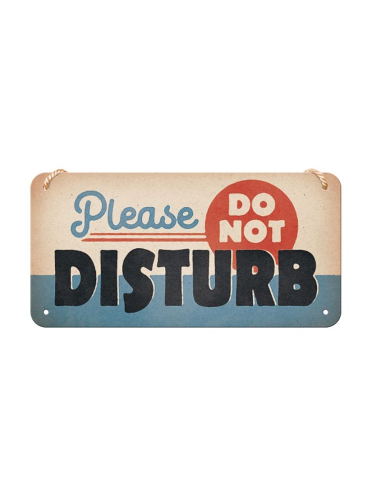 Hängeschild 10x20cm Do Not Disturb