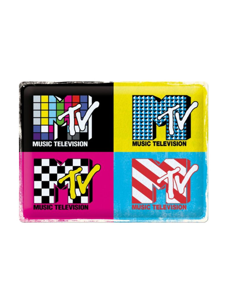 Blechschild 30x40 cm MTV Logo Pop Art 