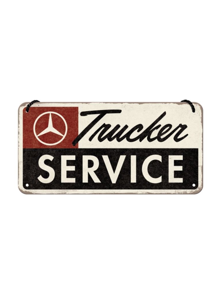 Hängeschild 10x20cm Mercedes-Benz Trucker Service 