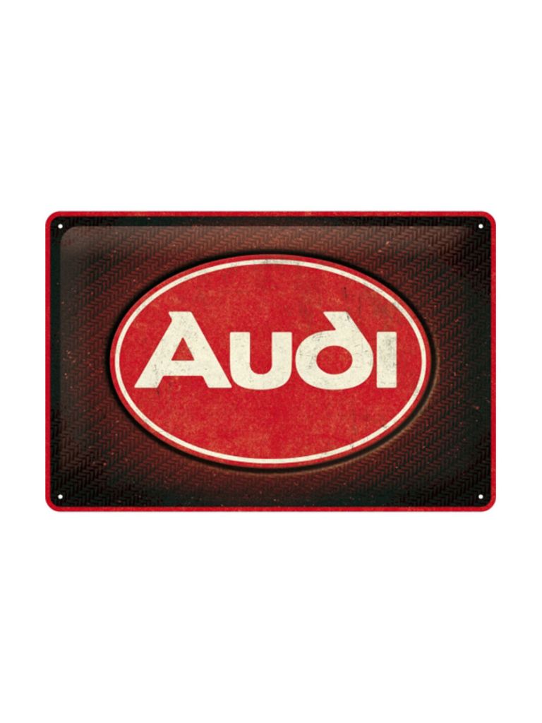 Blechschild 20x30cm Audi Red Shine 
