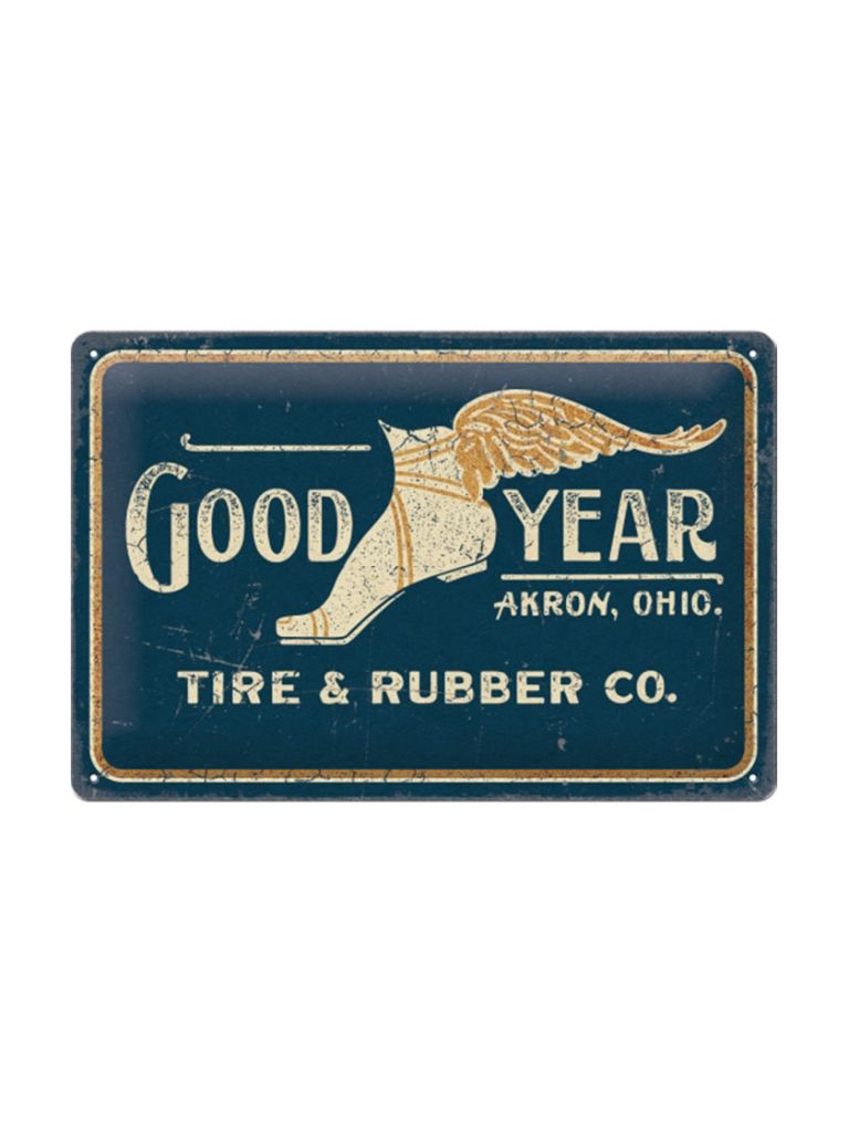 Blechschild 20x30cm Goodyear 1902