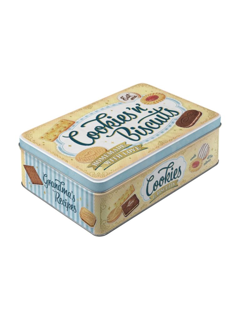 Blechdose Flach Cookies 'n' Biscuits