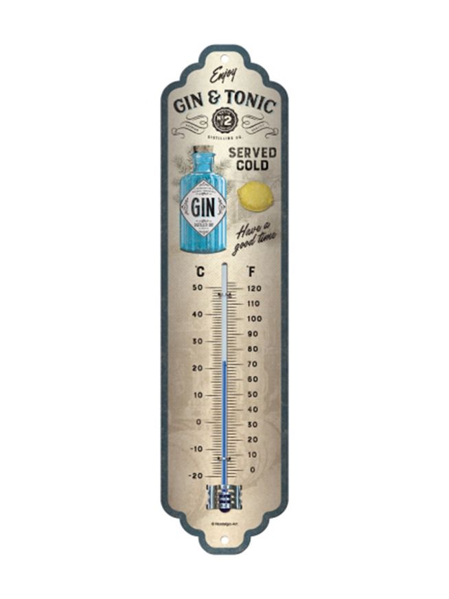 Thermometer Gin & Tonic Served Cold