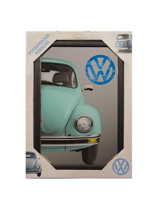 Spiegelbild VW Beatle turquoise