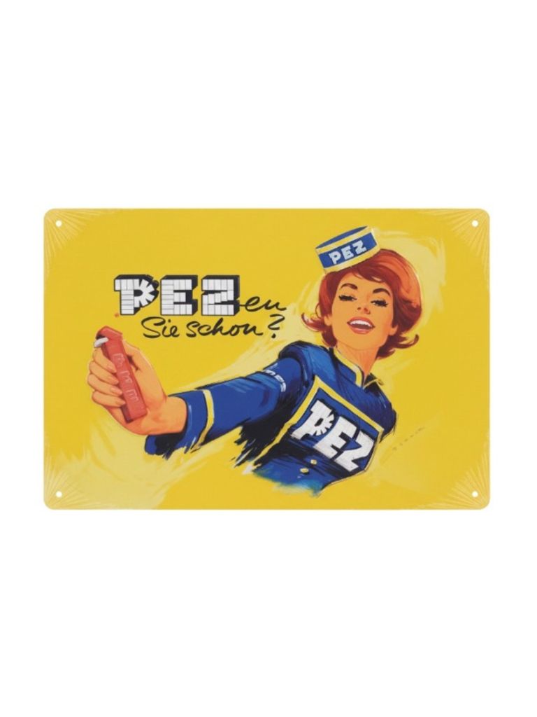 Blechschilder PEZ Sie schon 20x30cm