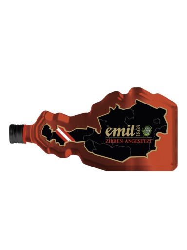 Emil Zirben Schnaps angesetzt 0,7l 30% Österreich Flasche