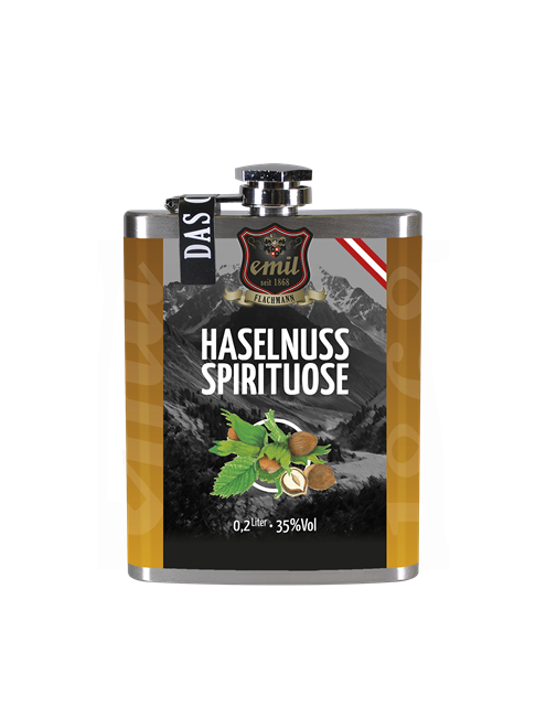 Emil Haselnuss Spirituose 0,2l 35% Flachmann