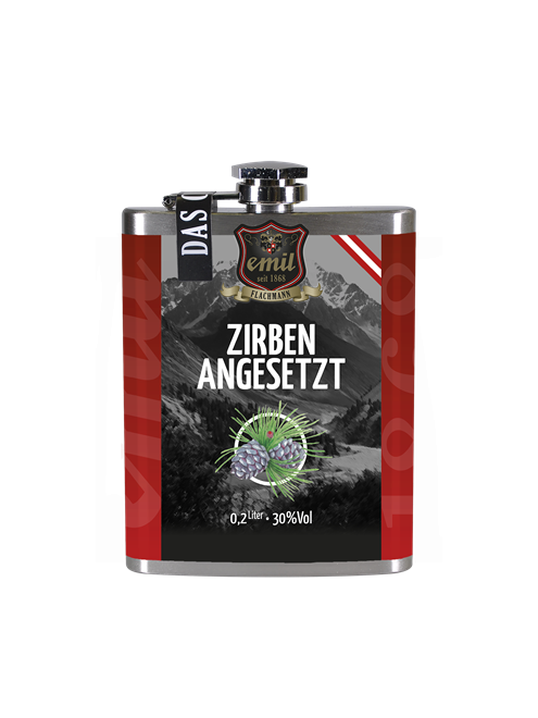 Emil Zirben Schnaps angesetzt 0,2l 30% Flachmann