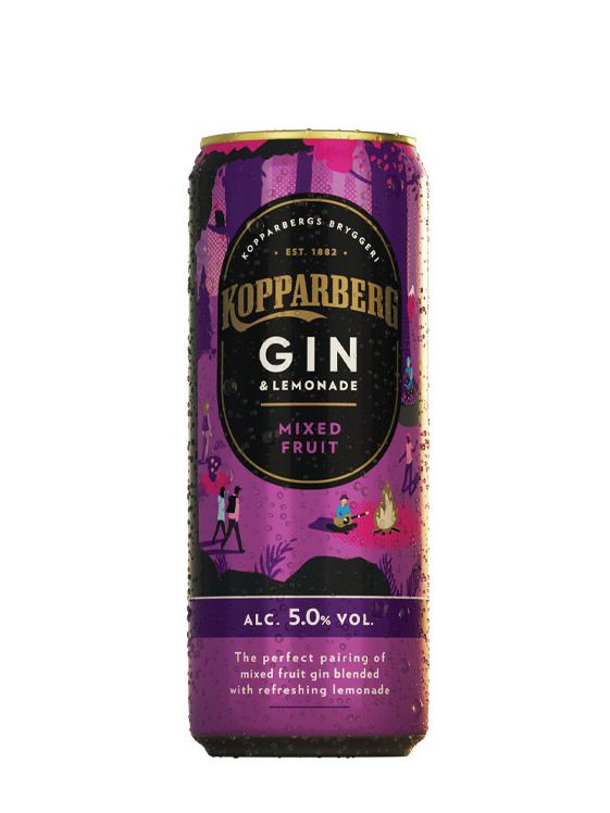 Kopparberg Gin&Lemonade Mixed Fruit RTD 0,25 l 5% Dose