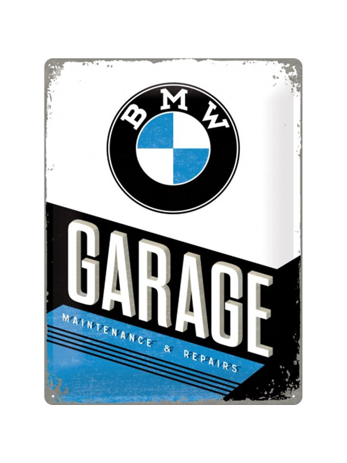 Blechschild 30x40 BMW Garage