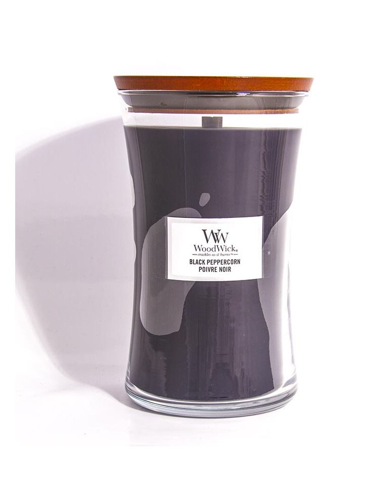 WoodWick Black Peppercorn glass large