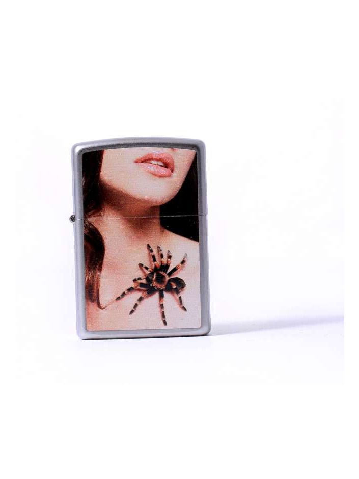 Zippo chrom gebürstet color "Spider and Sexy Woman" 2003901