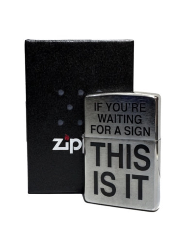 Zippo chrom geb. color "If you´re waiting.." 60002728