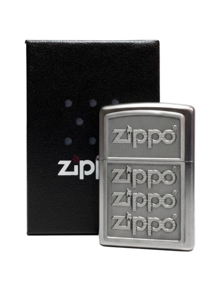 Zippo satin finish Plakette "Zippo Logos 3D"  2004503