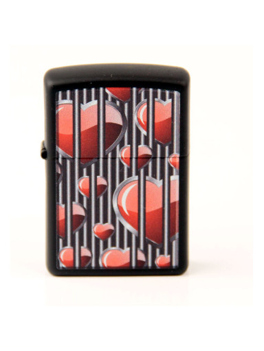 ZIPPO schwarz color "Hearts Design" 60004396