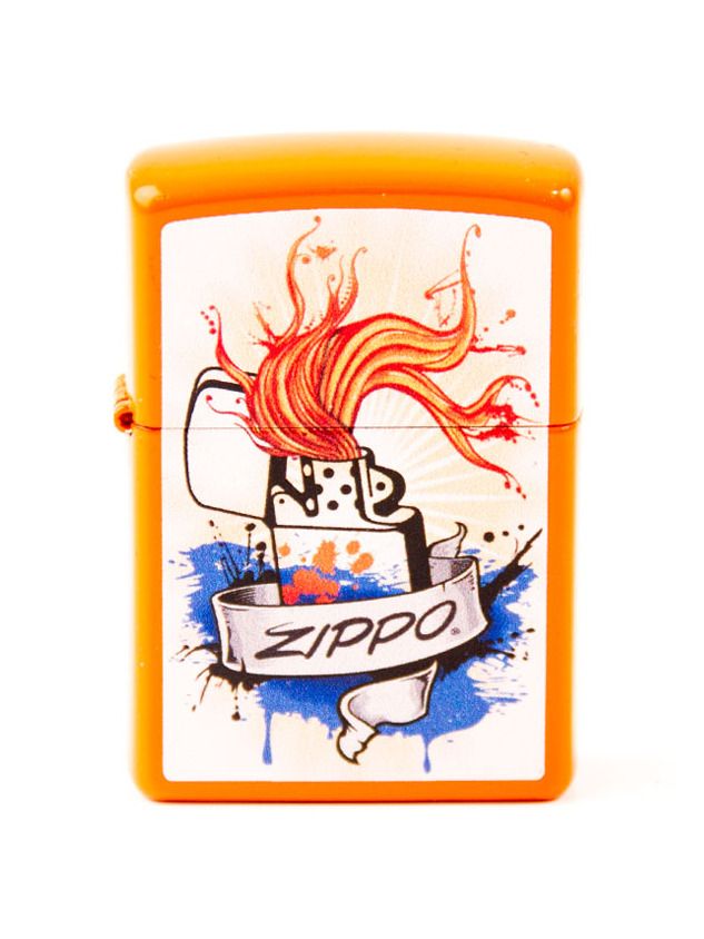 ZIPPO Neon Orange color"Zippo Grafic" 60004586