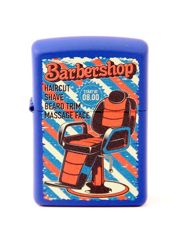 ZIPPO blau matt color "Barbershop" 60004348