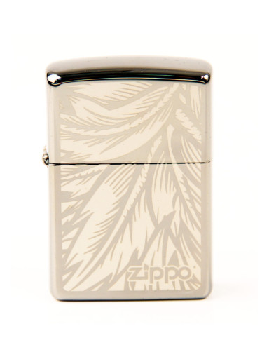 ZIPPO Black Ice gelasert "Feather" 60004559