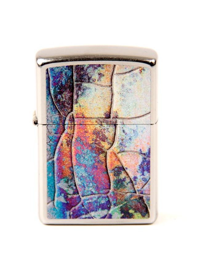 ZIPPO street chrom color "Mosaik blue" 60004588