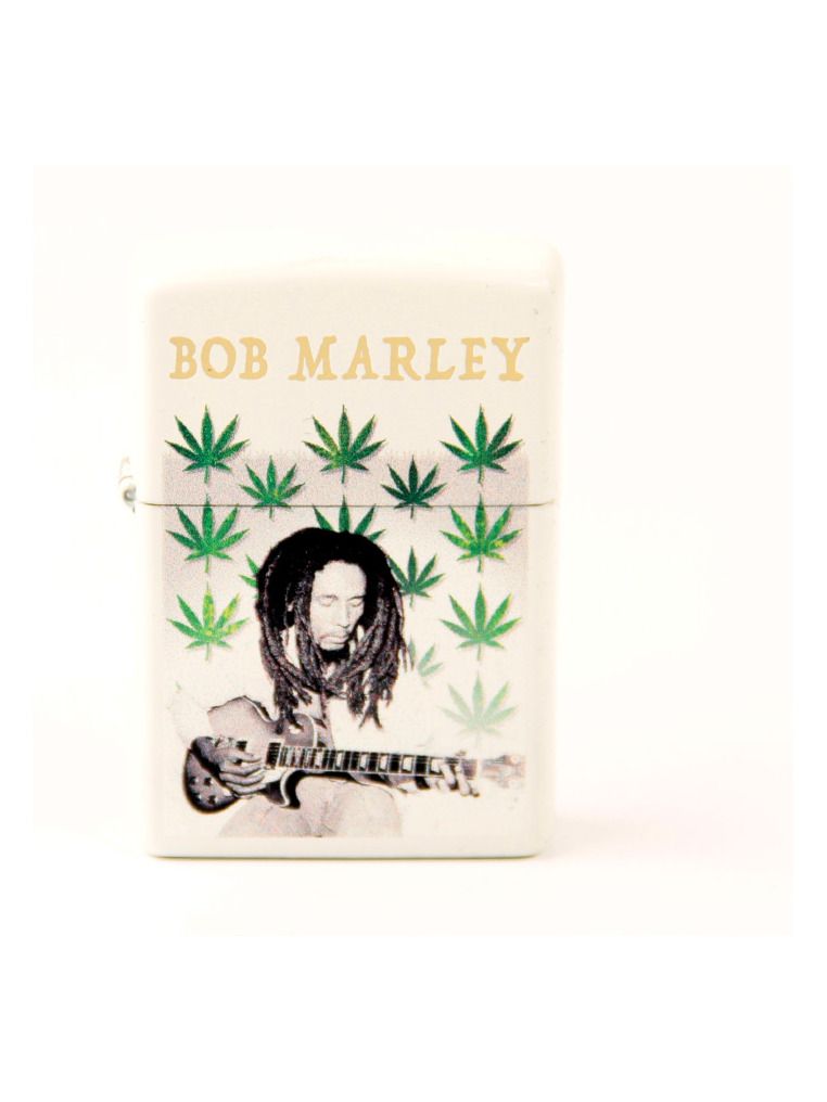 ZIPPO weiß color "Bob Marley Multi Leaves" 60004502