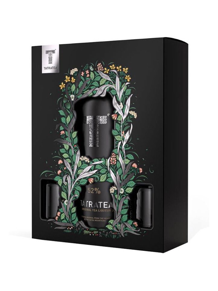 Tatratea Liqueur Original Tea 52% 0,7 l + 2 Gläser