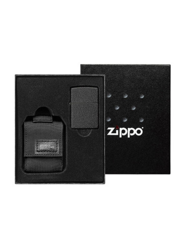 Sada ZIPPO Black Crackle Scwarz 60005678