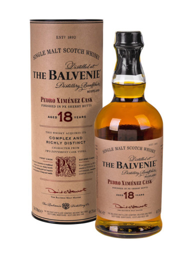Balvenie 18Y Pedro Ximénez Sherry Cask 48,7% 0,7 l Geschenkbox
